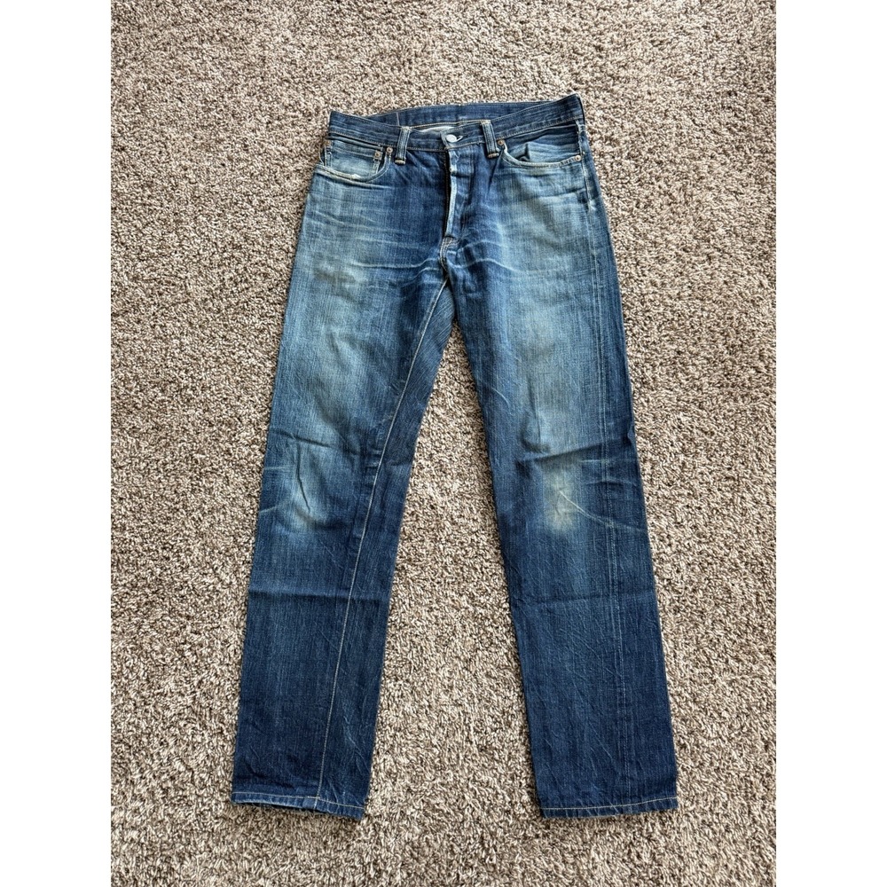 Vintage The Flat Head 5100XX Denim Jeans Blue Selvedged 32x32 Made In JAPAN